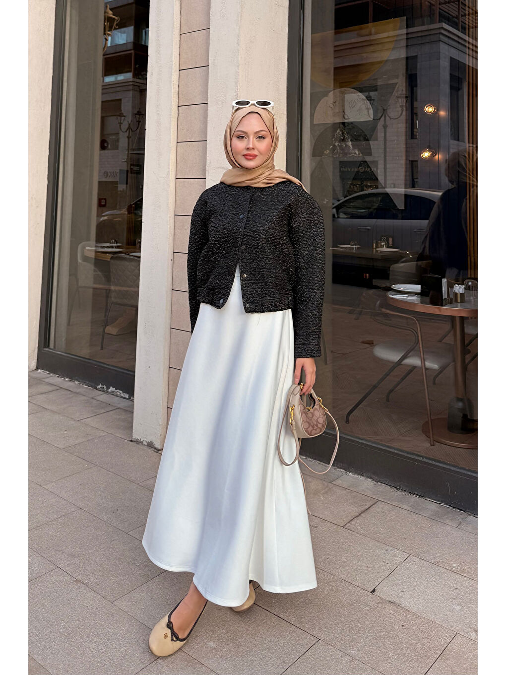 Kadın Jakar Ceket Siyah-1