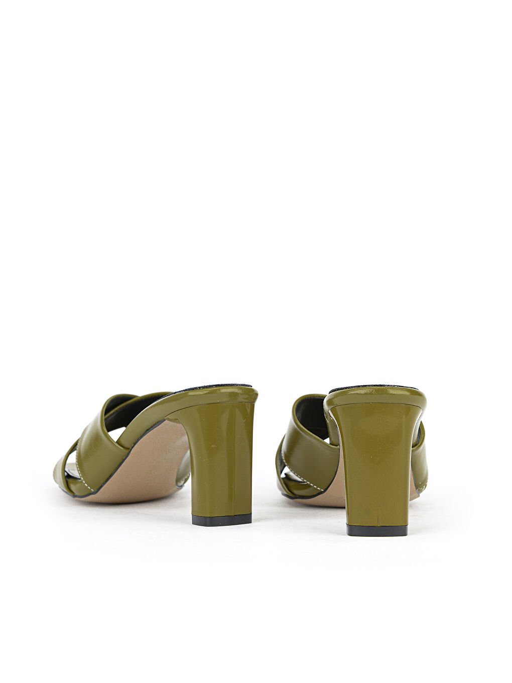 Kadın Topuklu Terlik 161996Z610 Yeşil-2