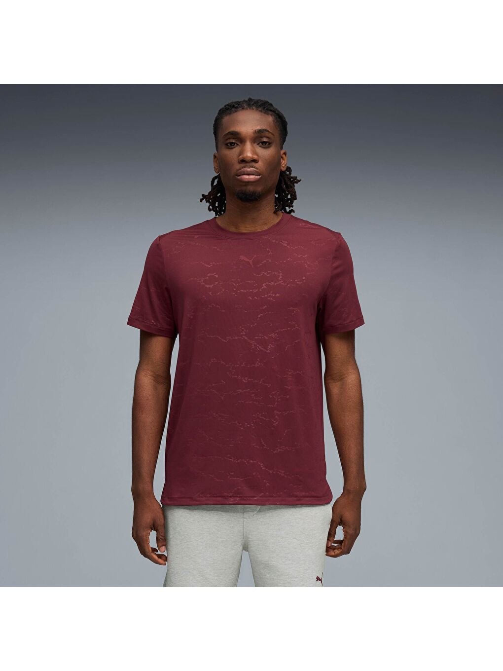 Bordo CLOUDSPUN Erkek Antrenman Tişörtü-6