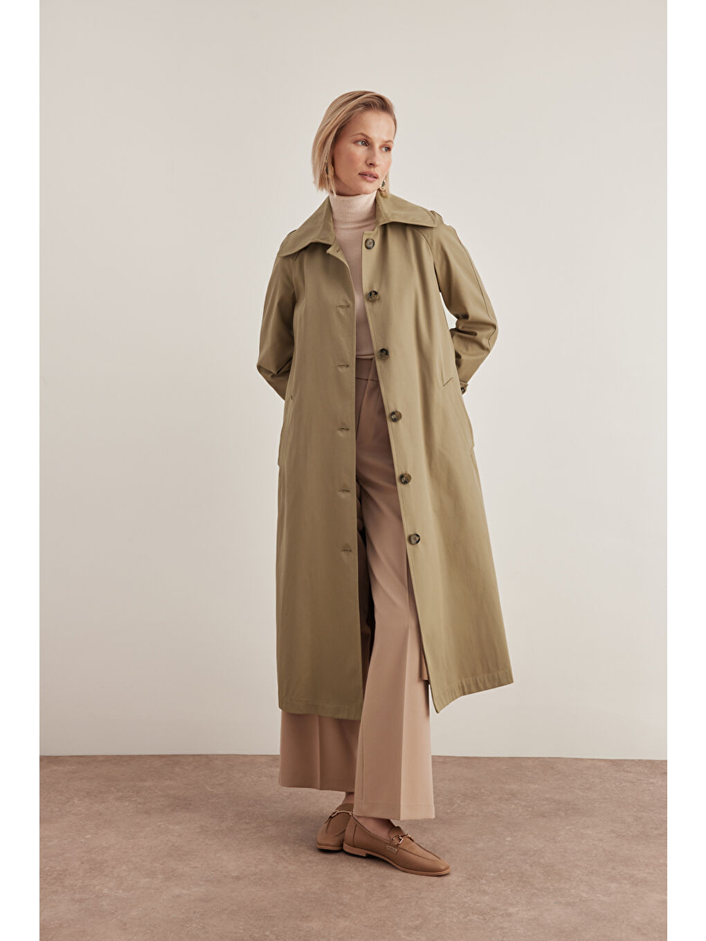 Bej Vizon 7161111 Reglan Trençkot-2