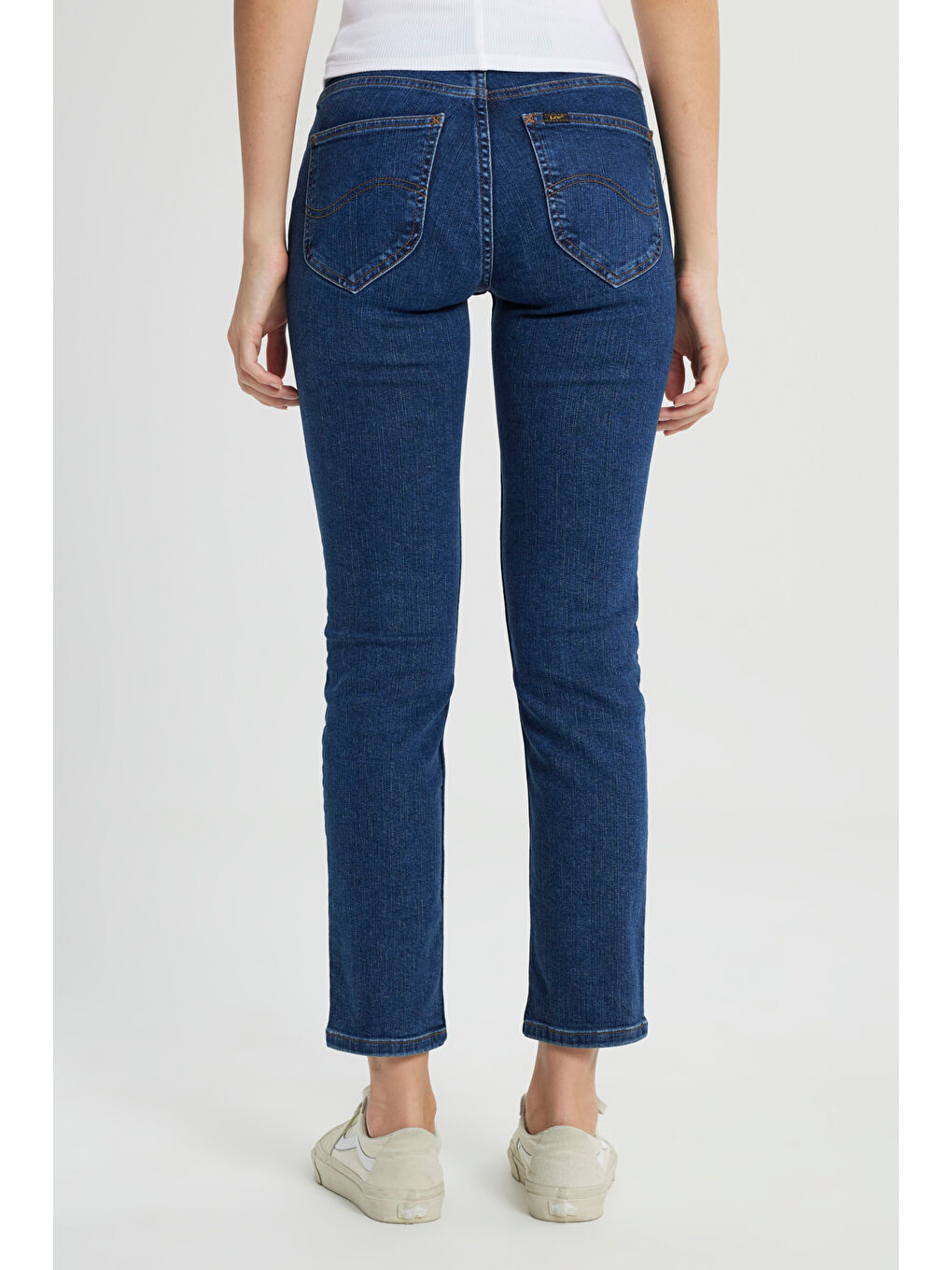 Yeşil Marion Straight Fit Düz Kesim Normal Bel Esnek Jean Jean Pantolon-4
