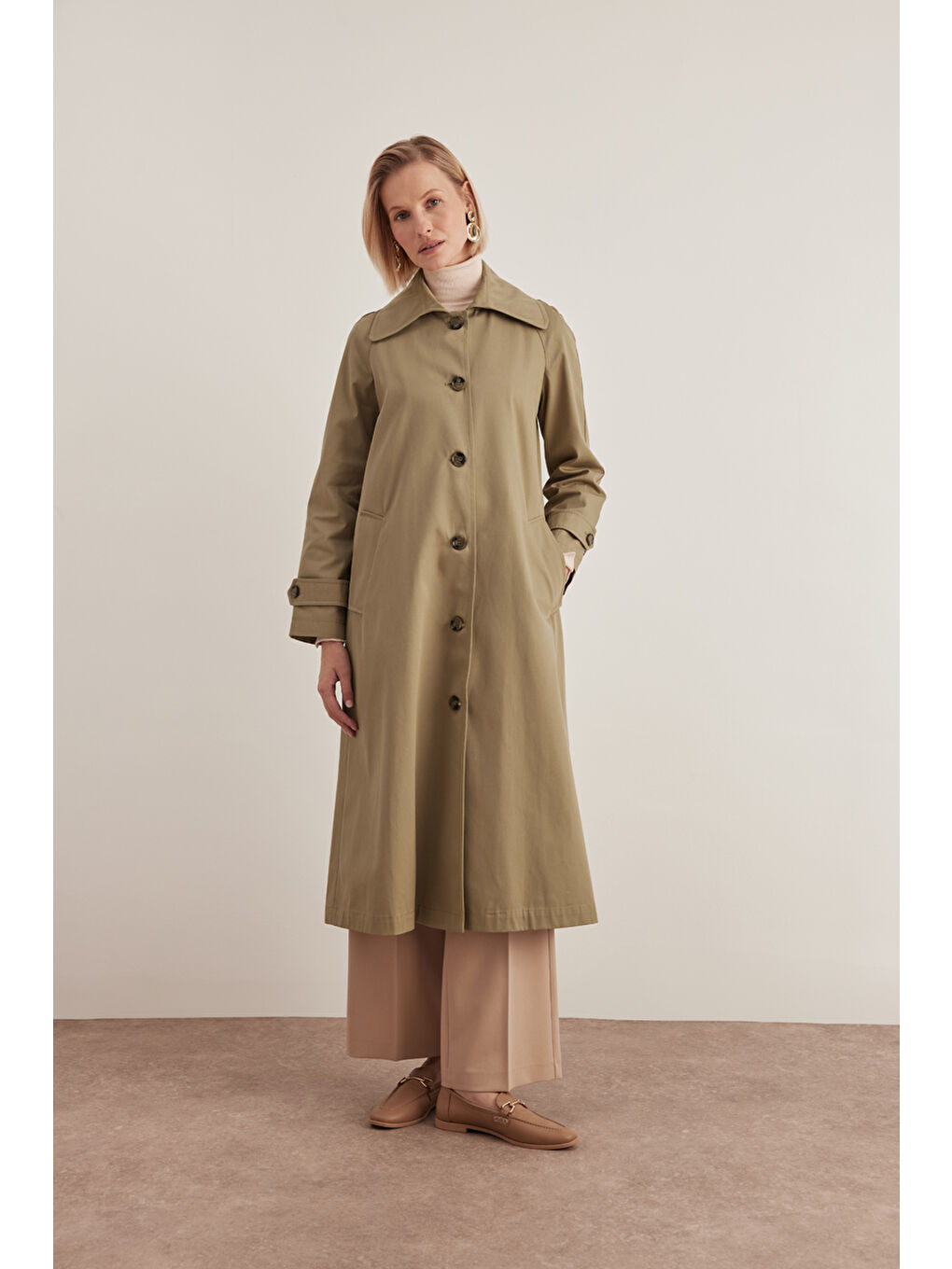 Bej Vizon 7161111 Reglan Trençkot-3