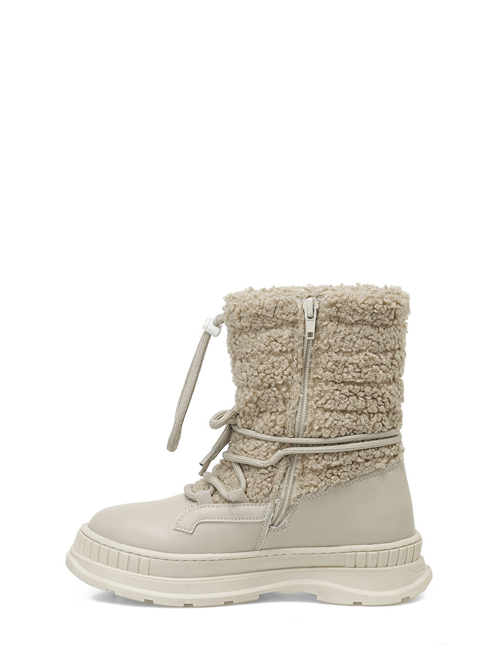 Bej META 4PR Krem Kız Çocuk Kar Botu-2