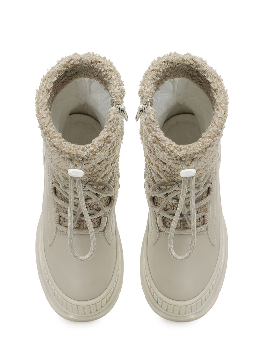 Bej META 4PR Krem Kız Çocuk Kar Botu-3