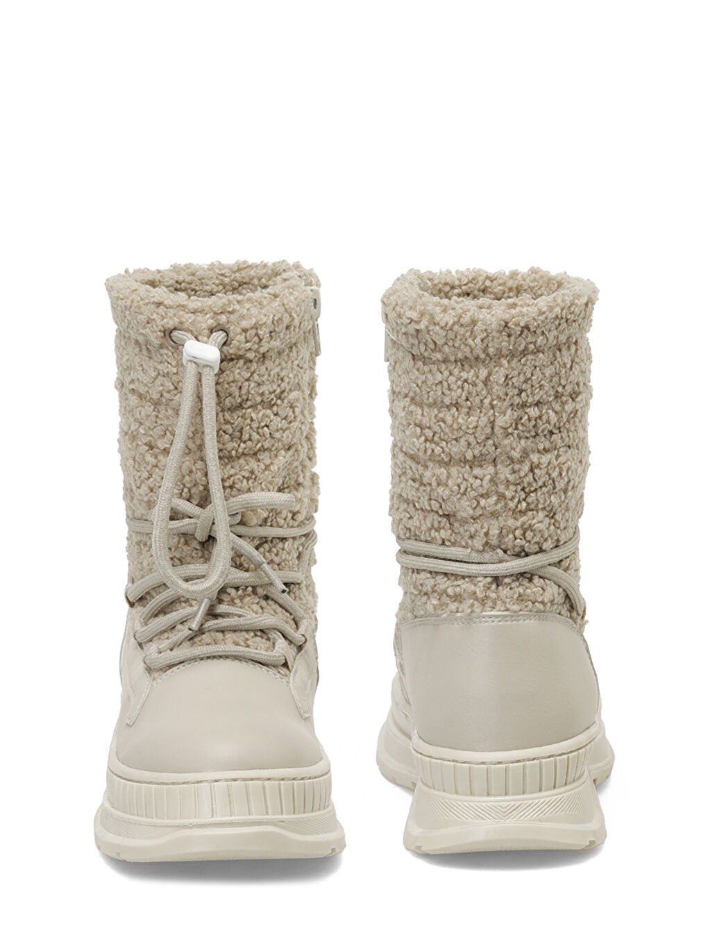 Bej META 4PR Krem Kız Çocuk Kar Botu-4