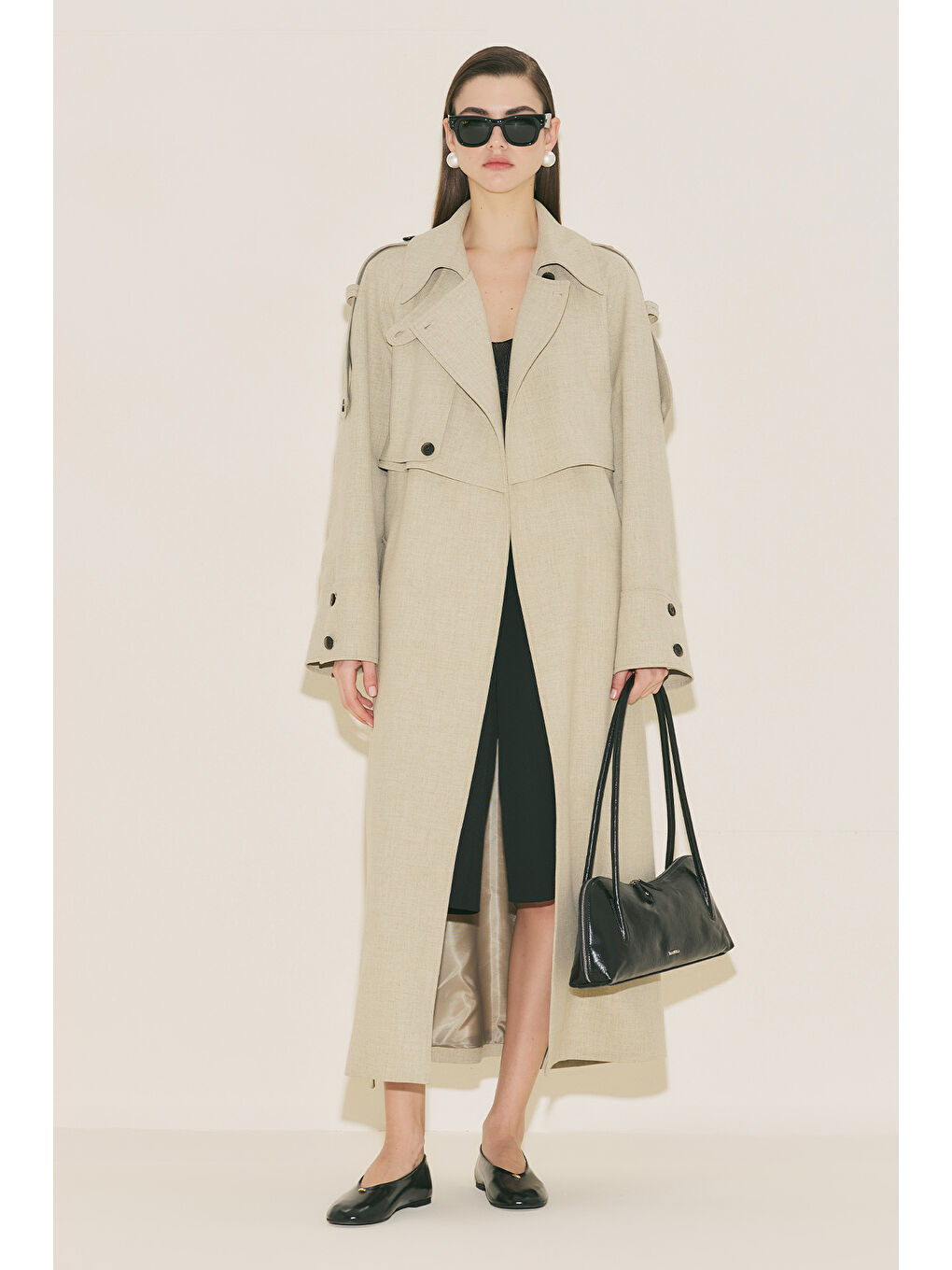 Lımıted Edıtıon Geniş Kol Trençkot Yeşil-3