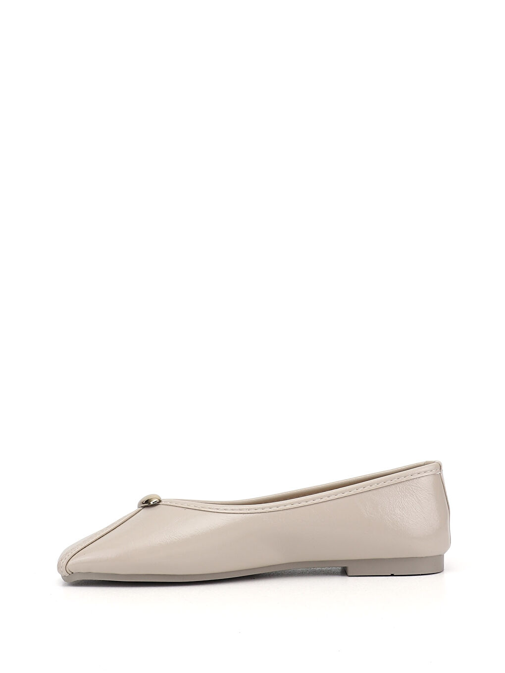 Bej Kadın BEJ-TEN RENGİ Düz Tabanlı Babet-3