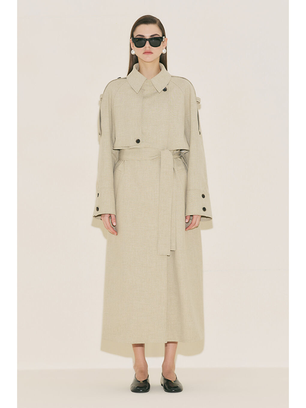 Lımıted Edıtıon Geniş Kol Trençkot Yeşil-6