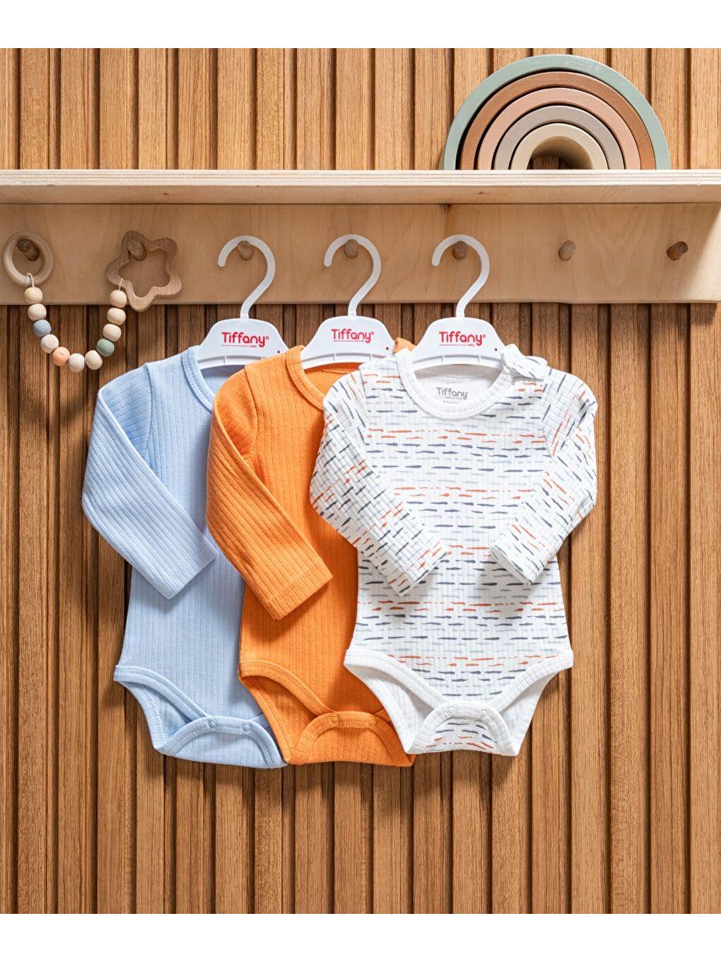 Ekru Striped Theme 3'lü U.Kol Badi