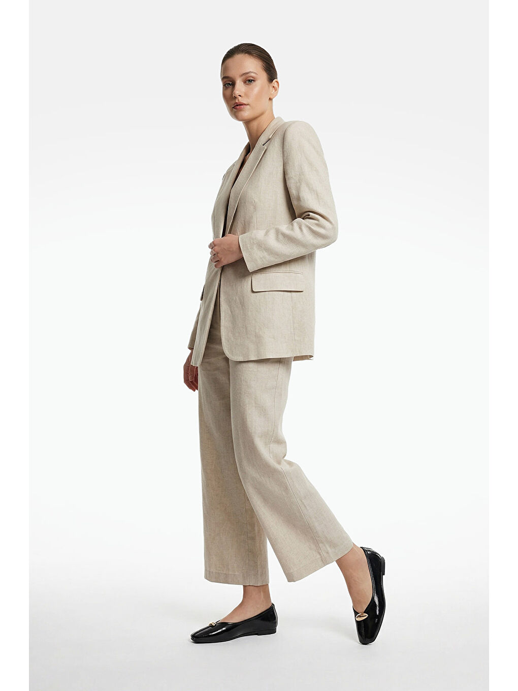 Siyah Kadın SİYAH Düz Tabanlı Babet-2