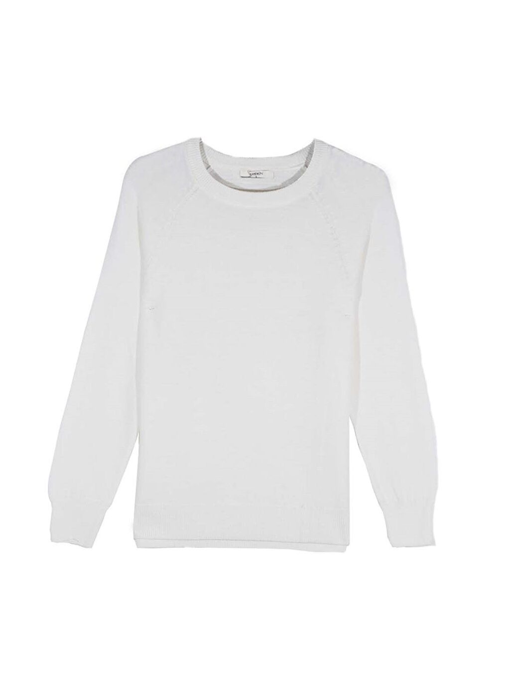 Beyaz Kemik Bisiklet Yaka Kazak-2