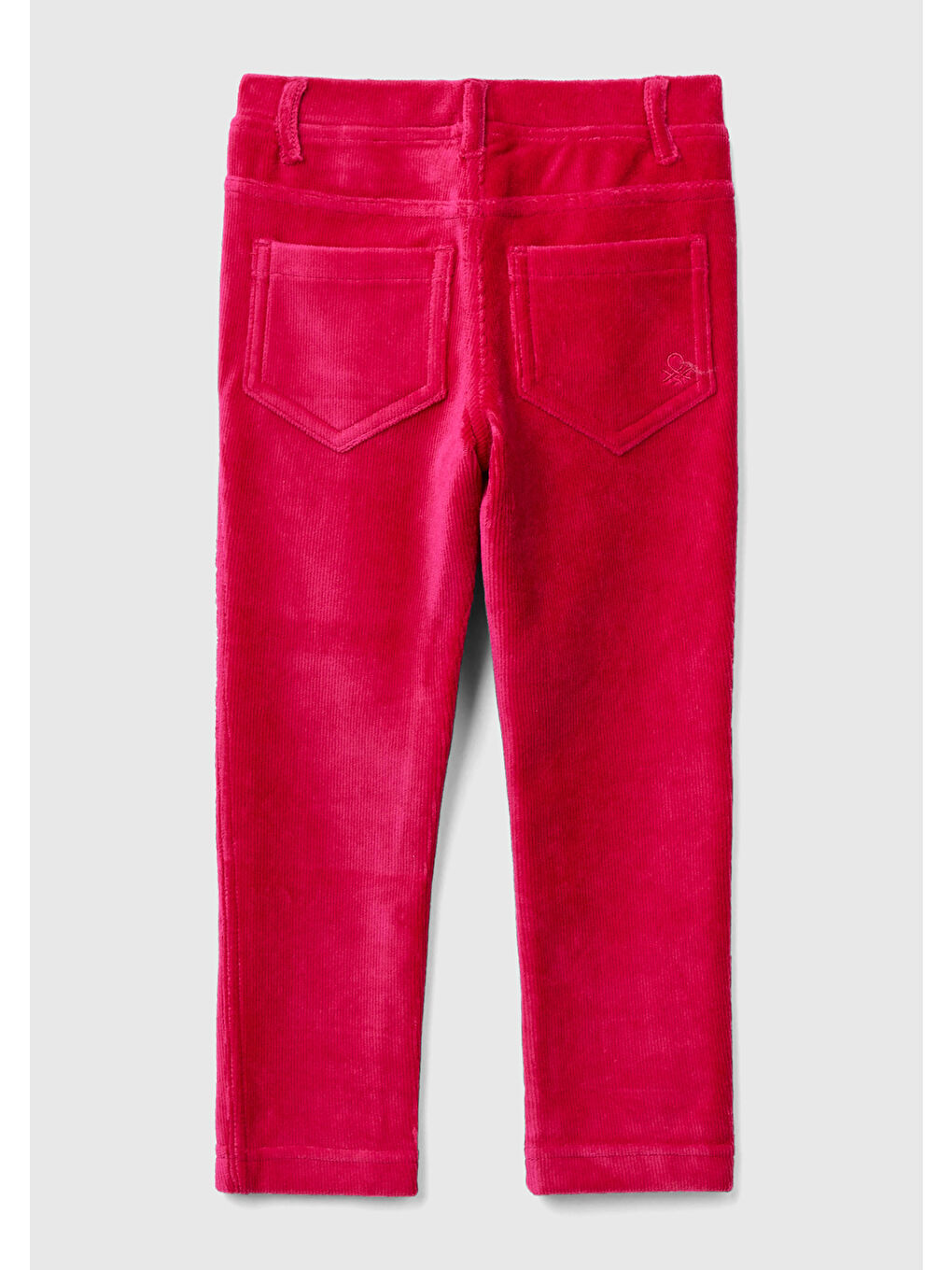 Kız Çocuk Fuşya Fitilli Kadife Tayt-1