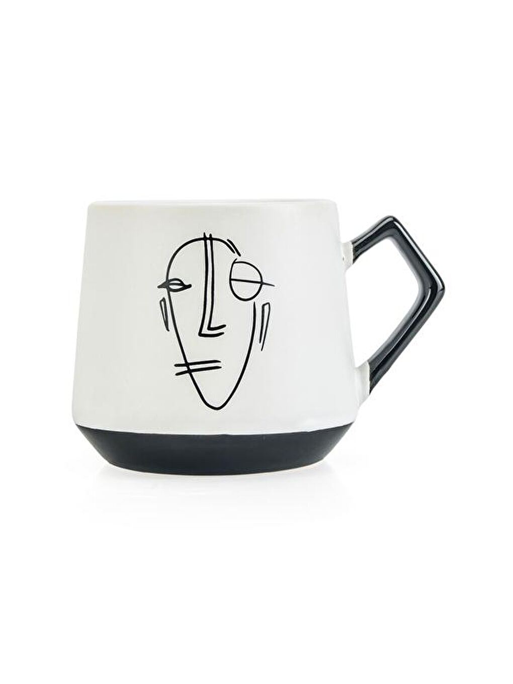 Kitchen Mask Desenli Kupa - Siyah / Beyaz - 500 ml-2