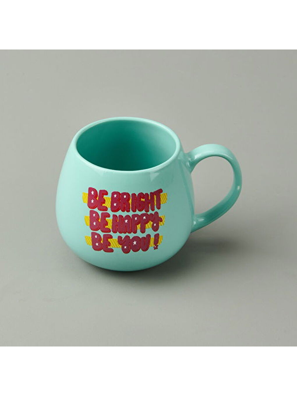 Kitchen Be Bright Be Happy Be You Sloganlı Kupa - Yeşil - 310 ml-2