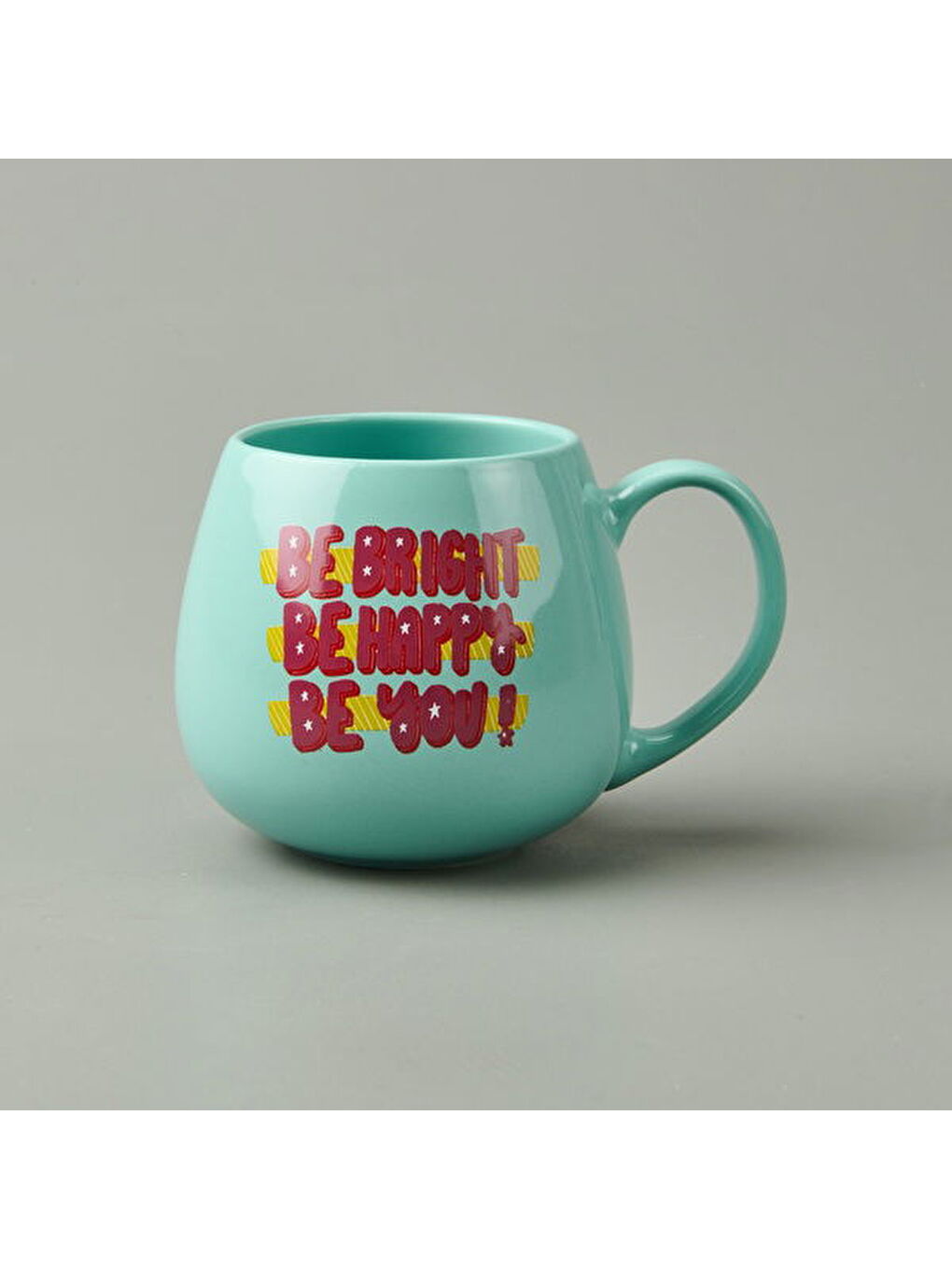 Kitchen Be Bright Be Happy Be You Sloganlı Kupa - Yeşil - 310 ml-3