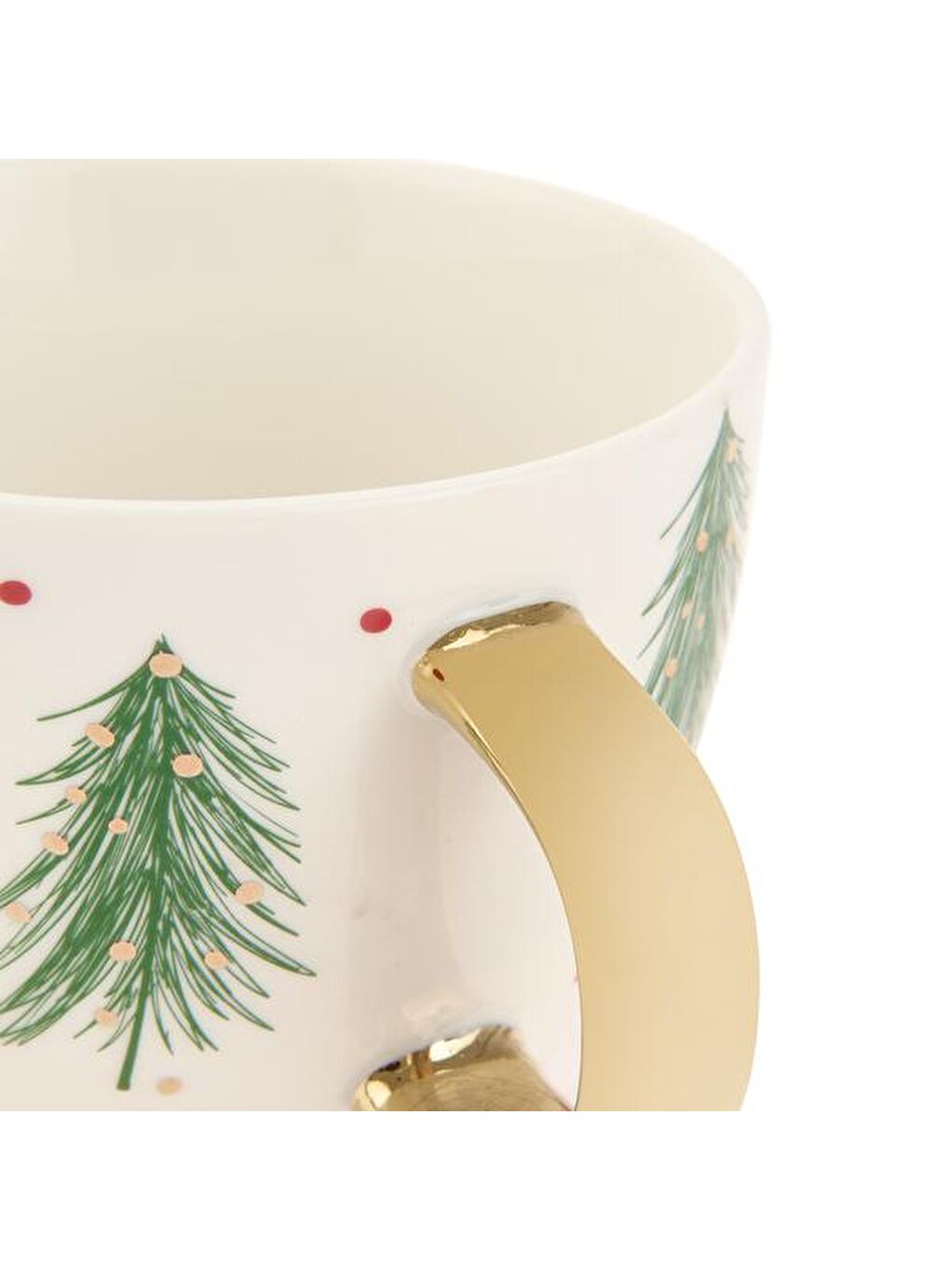 Karışık Kitchen New Bone Yaprak Desenli Kupa - Renkli - 430 ml-1