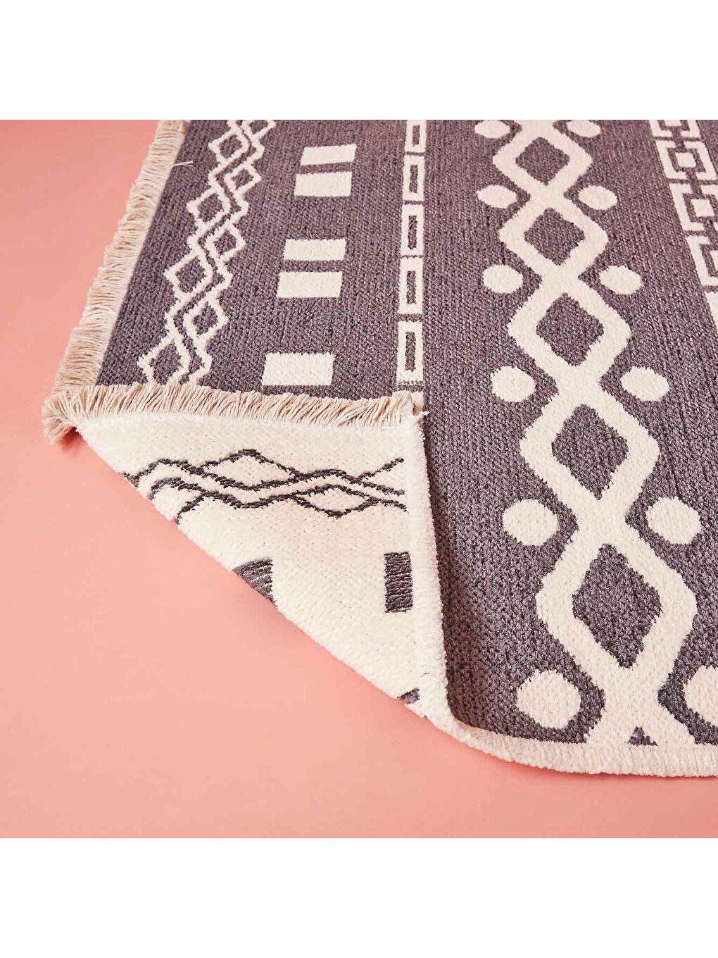 Bella Maison Duo Çift Taraflı Kilim Antrasit - 3