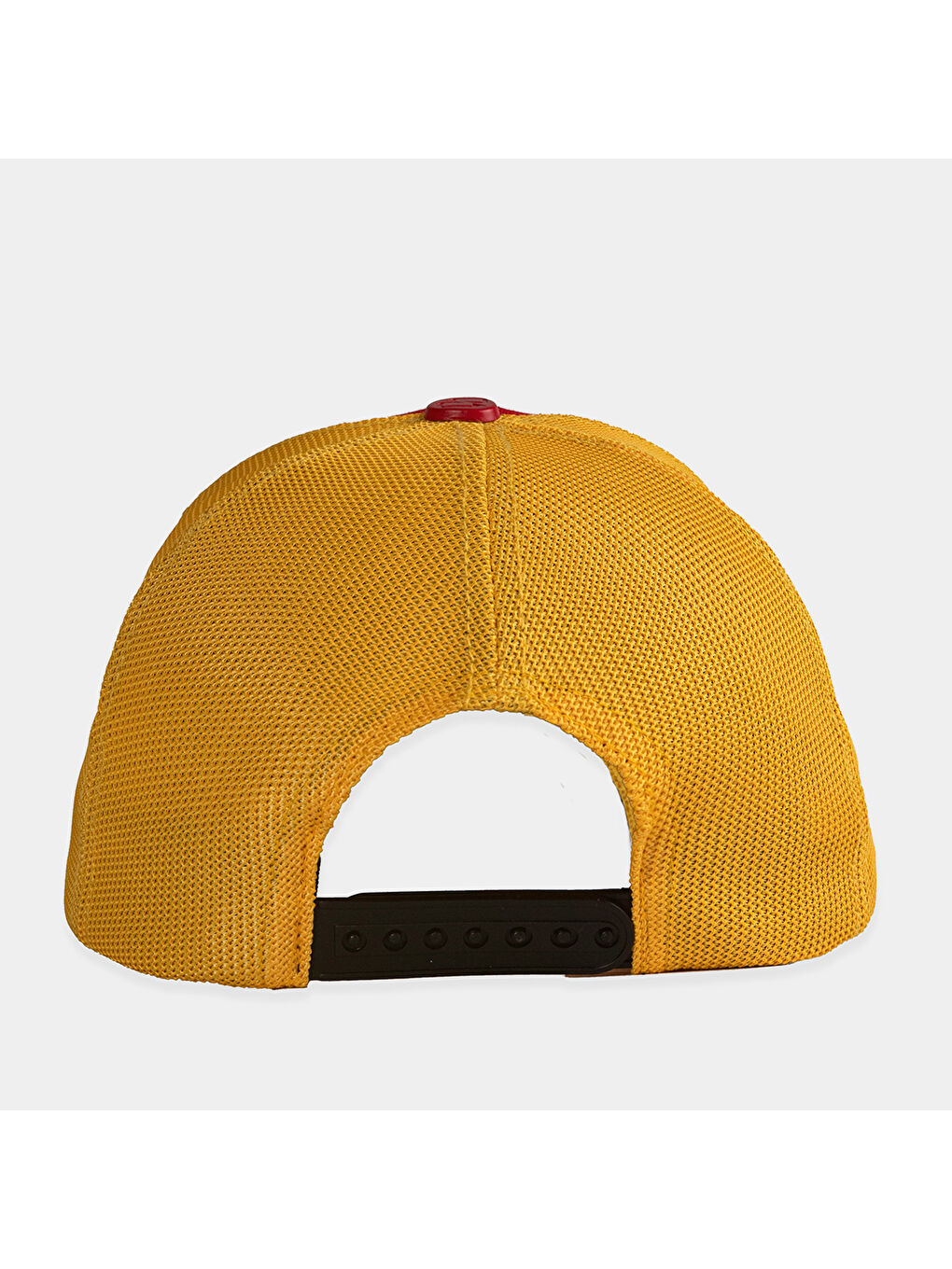 Gri V1 Trucker El Patron - 1 Kod Logolu Unisex Kırmızı - Sarı Fileli Şapka (Cap)-4