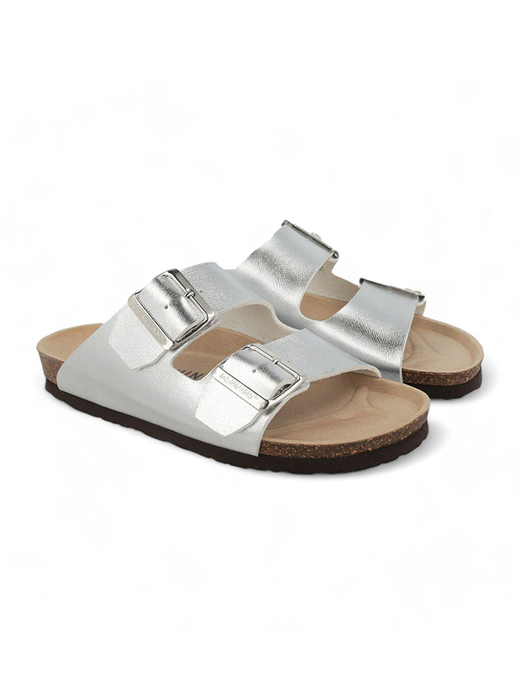 Gri Kadın Terlik HONOLULU G105672 Shiny Silver-3