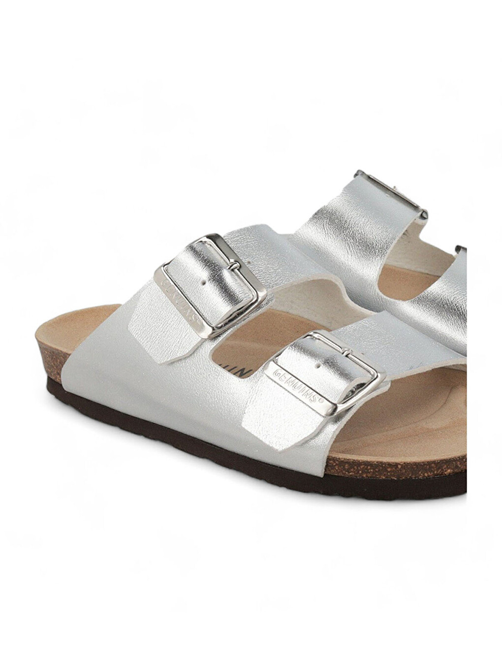 Gri Kadın Terlik HONOLULU G105672 Shiny Silver-4