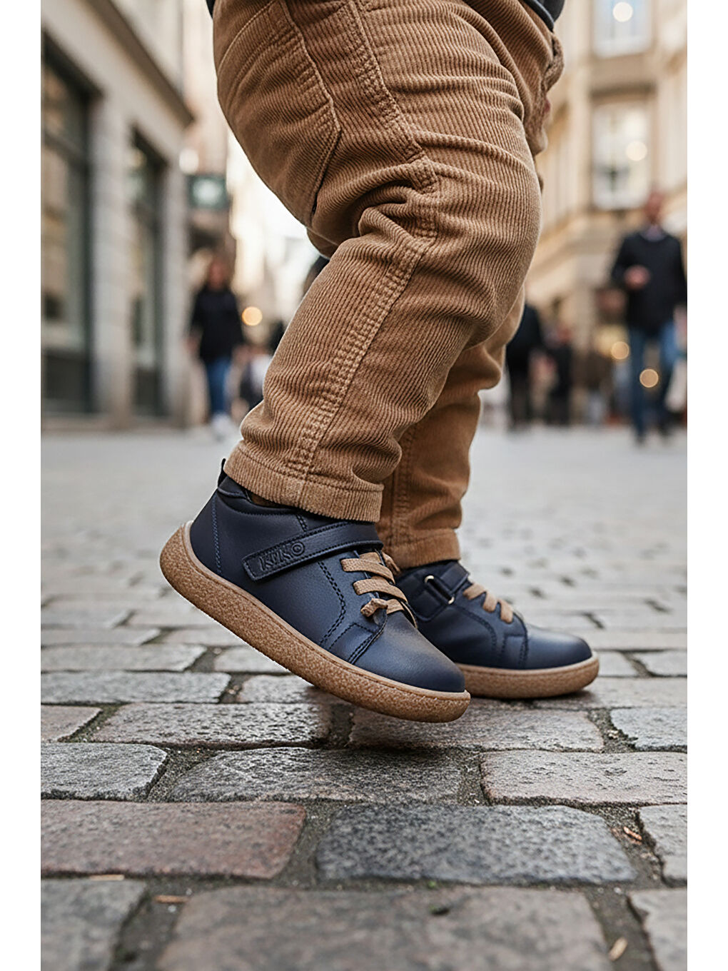 Lacivert Arad %100 Deri Günlük Erkek Çocuk Spor Ayakkabı-2