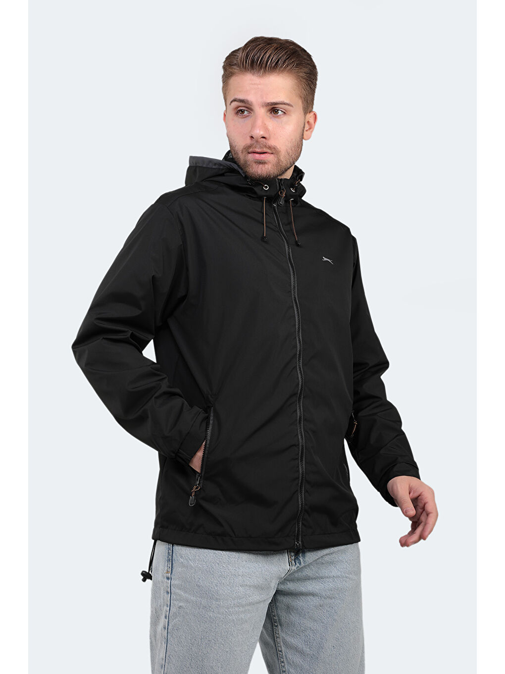 OFANS Erkek Siyah Yağmurluk-5