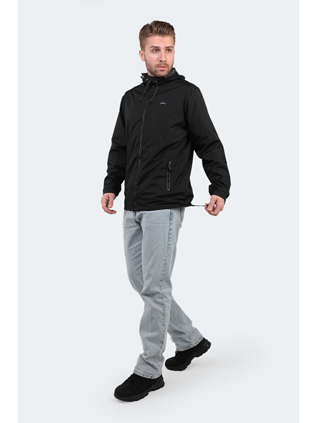 OFANS Erkek Siyah Yağmurluk-6