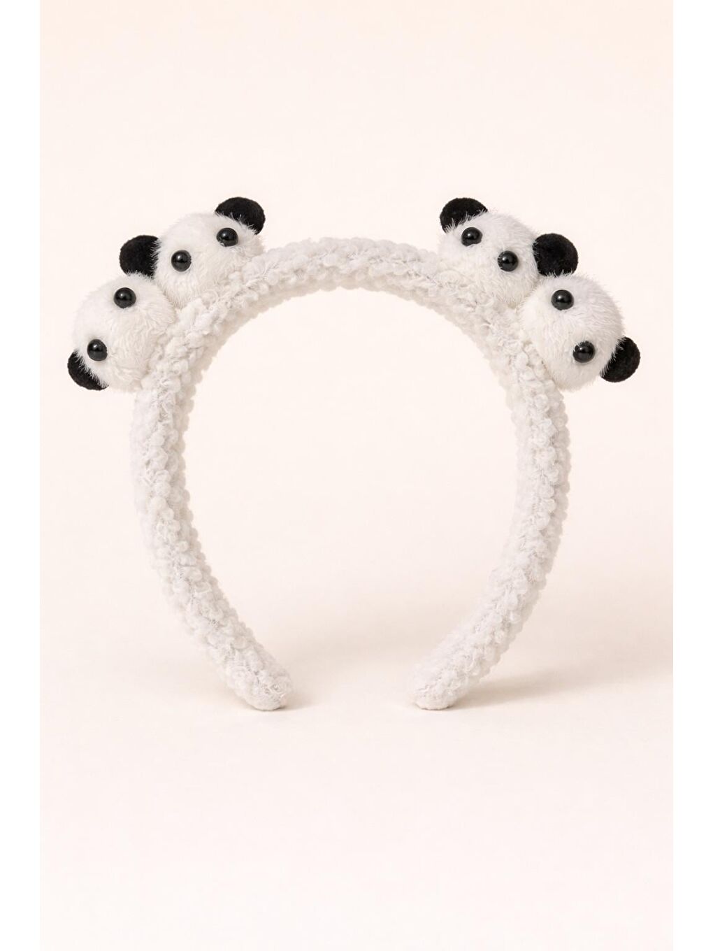 Panda Aksesuarlı Beyaz Taç
