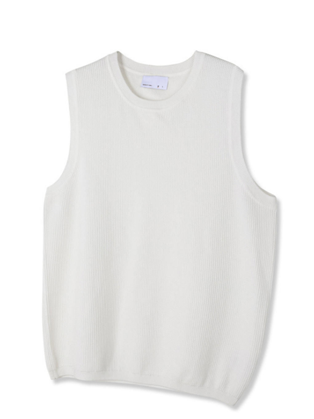 Beyaz Erkek Bisiklet Yaka Oversize Süveter-2