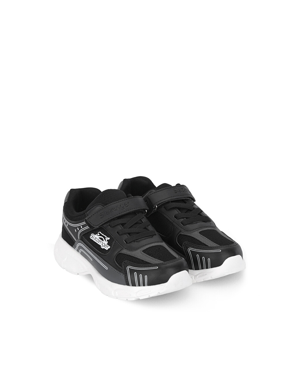 PIRUS Unisex Çocuk Siyah / Beyaz Günlük Spor Ayakkabısı-1