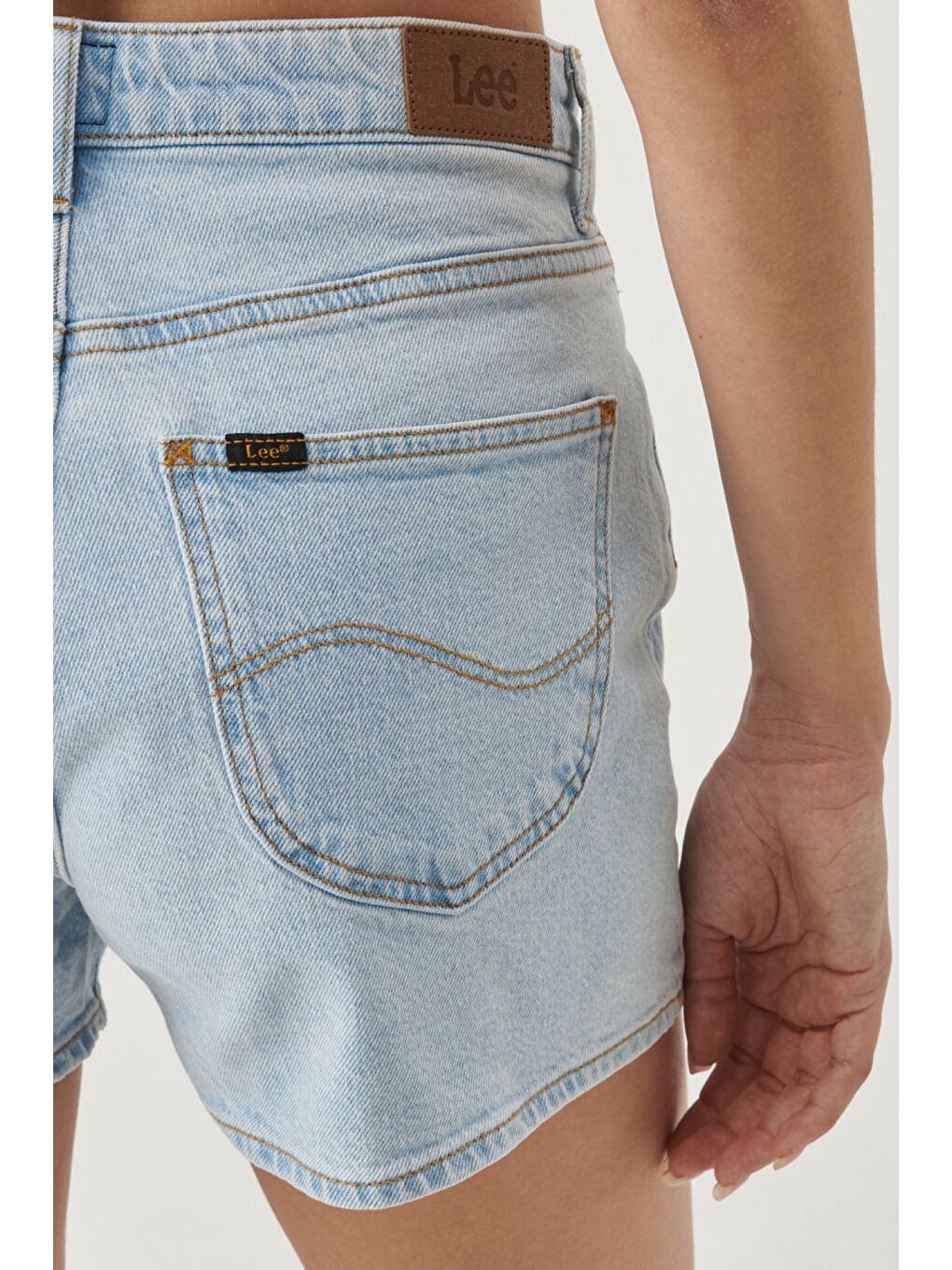 Yeşil Carol Regular Fit Normal Kesim Esnek Jean Şort-5