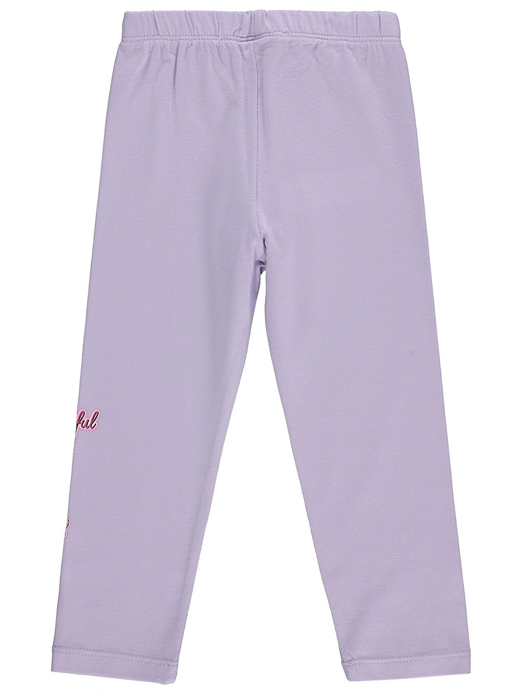 Girls Beautiful Day Baskılı 2-5 Yaş Tayt - Lila-2