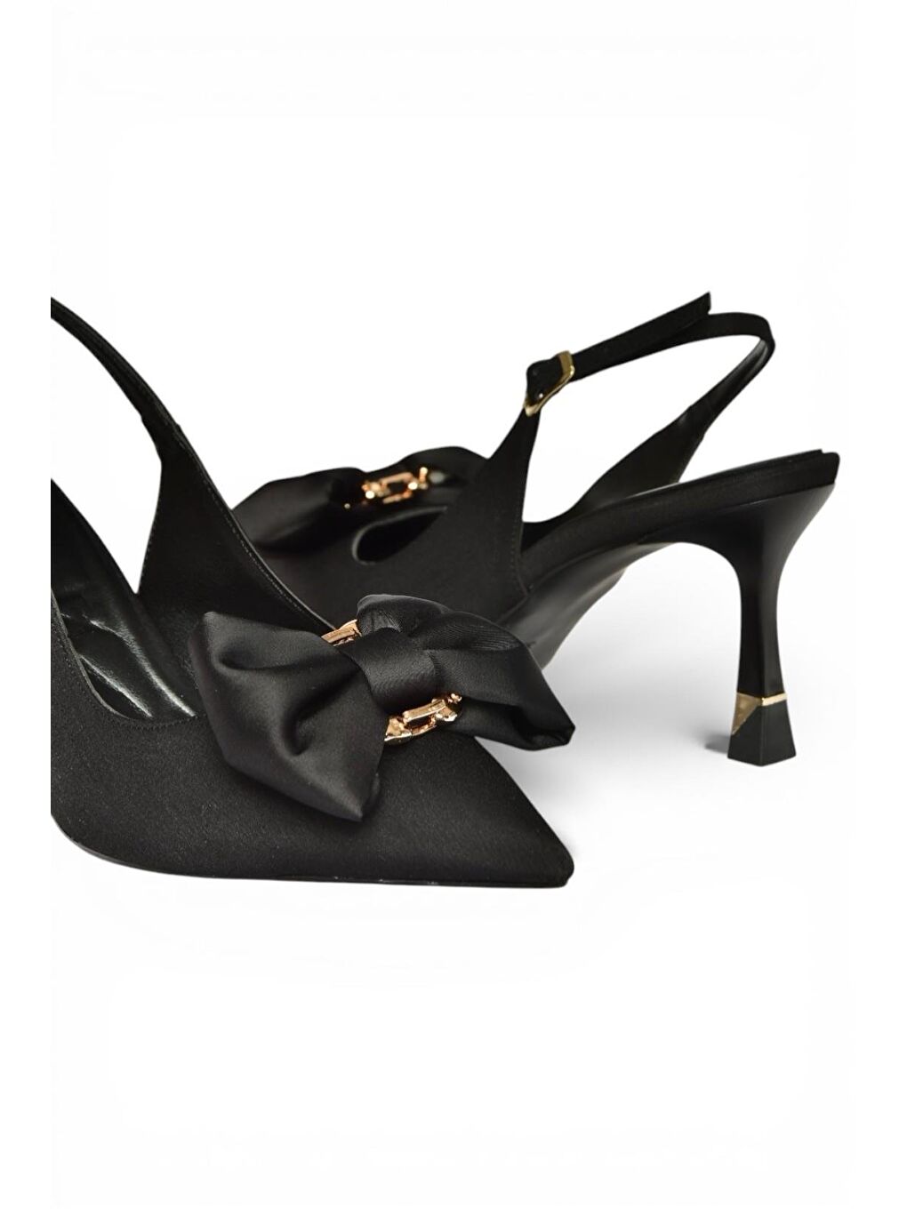 Siyah Kadın Topuklu Ayakkabı Y308203704-4