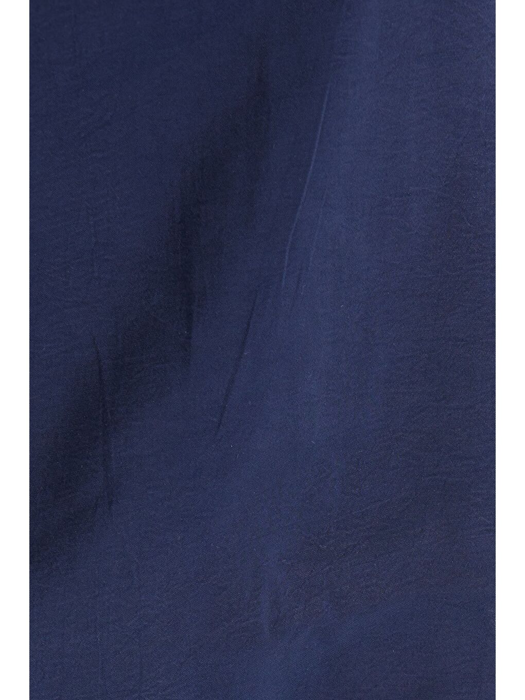 Kadın Standart Fit Normal Kesim Elastanlı Bisiklet Yaka Bluz Geniş Paça Lacivert Pantolon Takım-2
