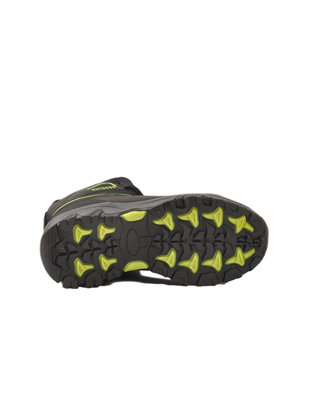 Siyah Yeşil Polarlı Kaymaz Unisex Çocuk Outdoor Bot 2301 F-4