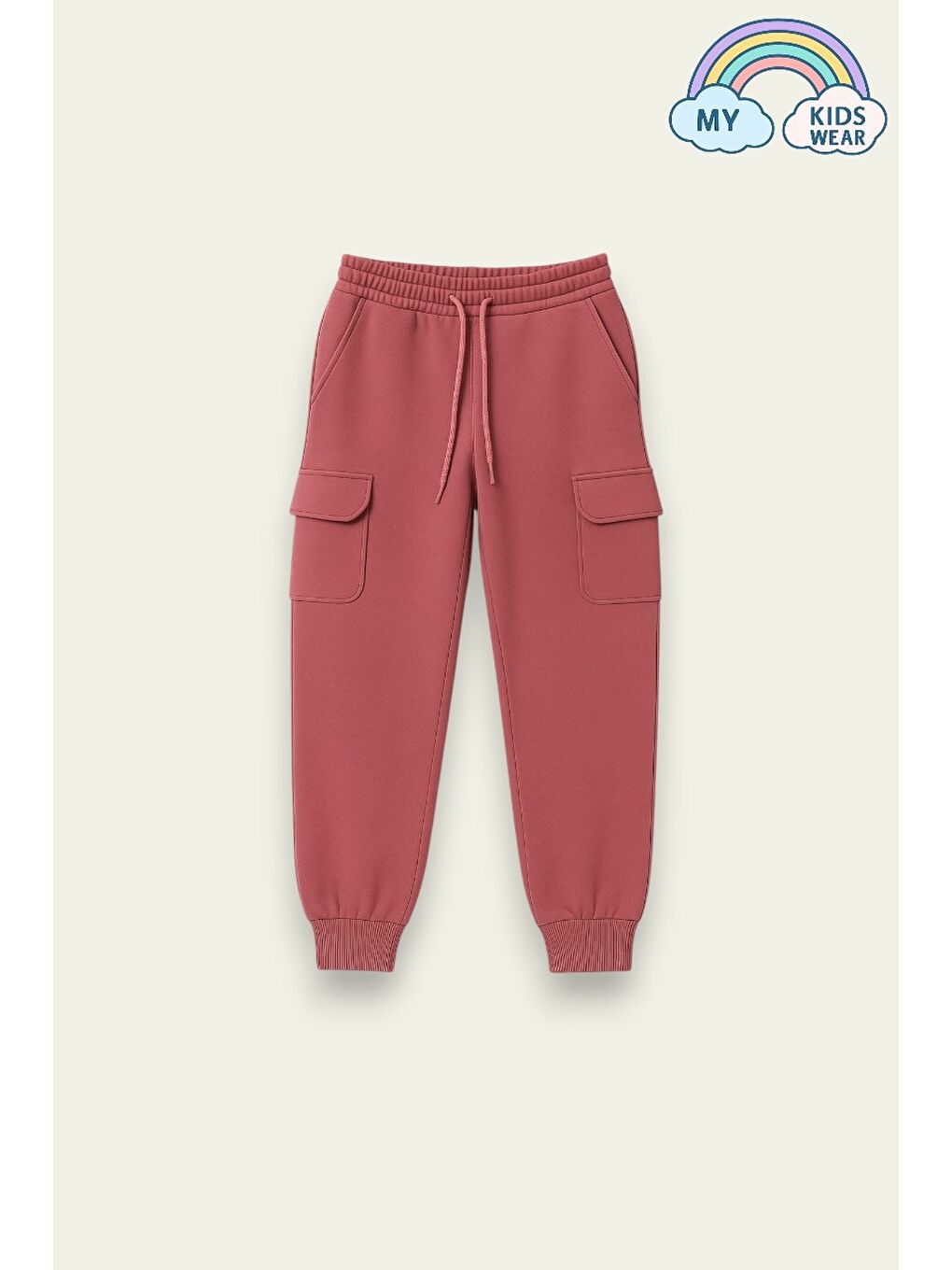 Pembe Unisex Çocuk Okul ve Spor İçin Rahat Eşofman Altı 12127