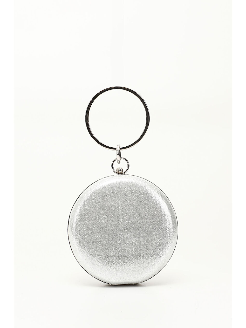 Gri Kadın GÜMÜŞ-GRİ Taşlı Uzun Zincirli El Ve Omuz Askılı Abiye Çanta-2