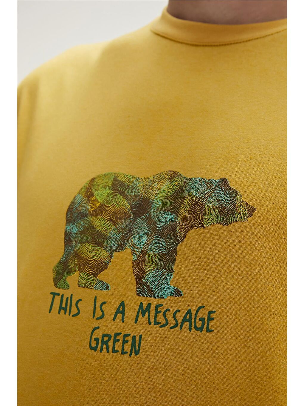 Bad Bear Sarı Re-Finger Recycle Cider Sarı T-Shirt Baskılı Erkek Tişört - 6