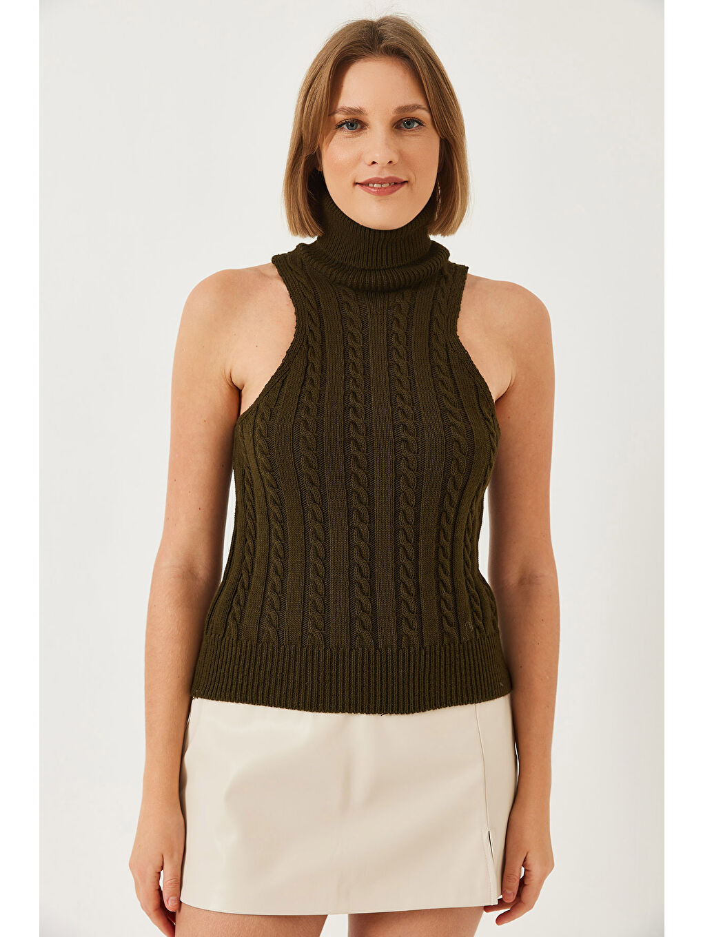 Yeşil Kadın Triko İkili Takım-4