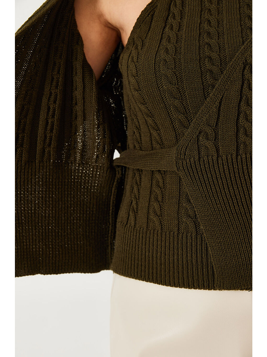 Yeşil Kadın Triko İkili Takım-5