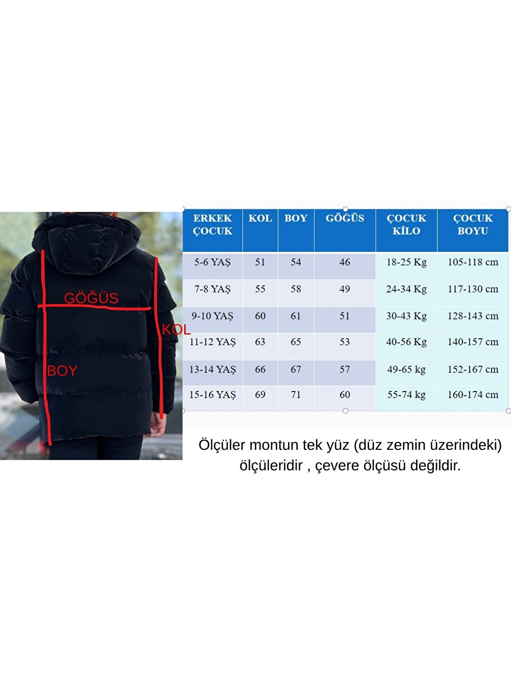 Erkek Çocuk Siyah Astarlı Çıkarılabilir Kapüşonlu Üç Cepli Nova Kumaş Kışlık Mont Km4015-7