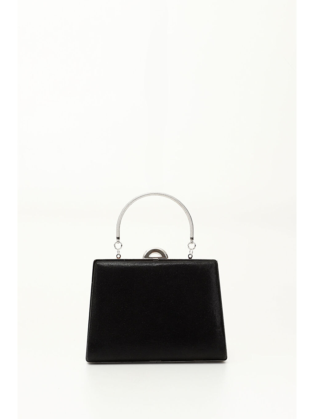 Mor Kadın ZÜMRÜT-SİYAH Taşlı Uzun Zincirli El Ve Omuz Askılı Abiye Çanta-2