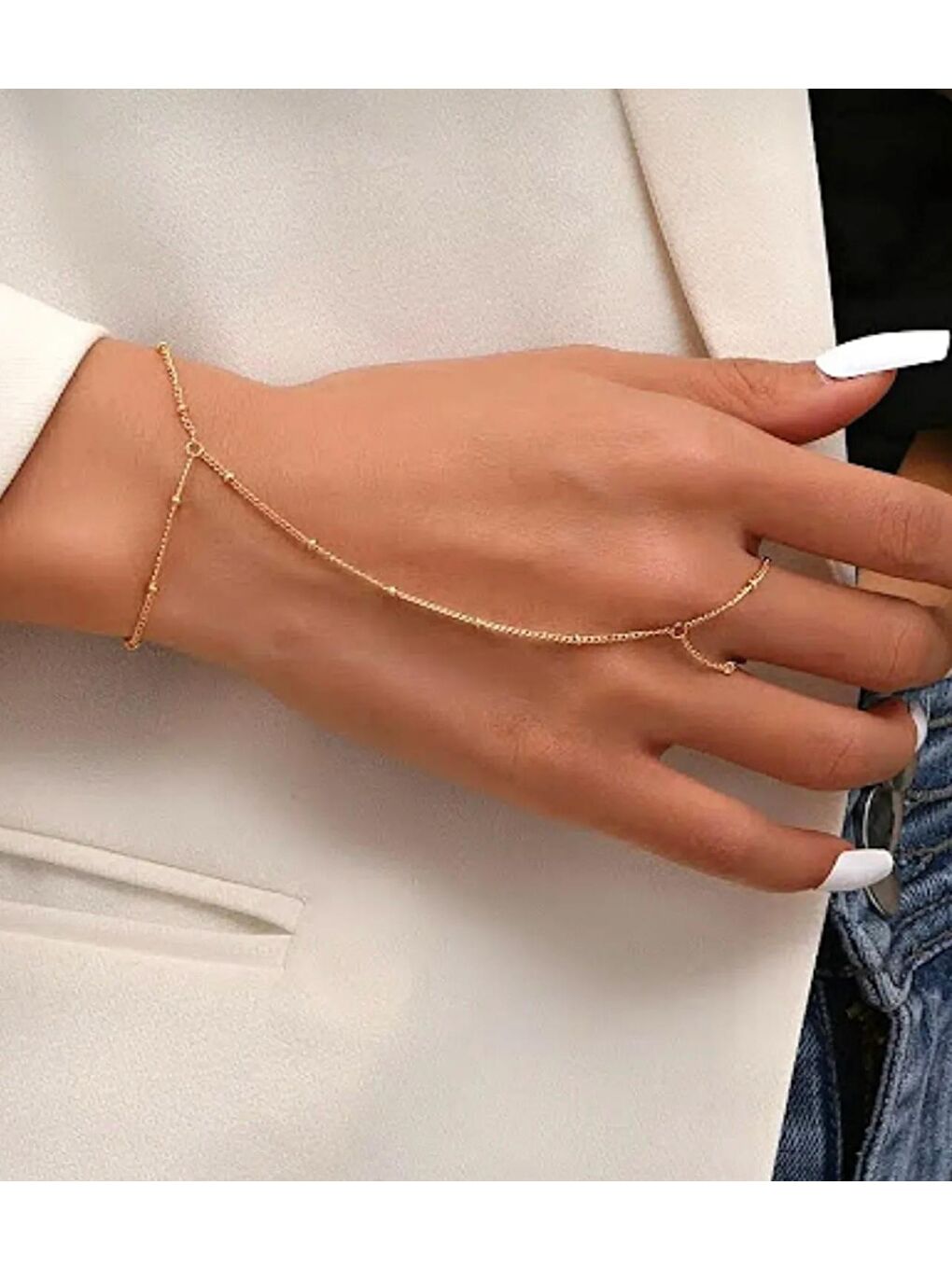 Sarı Gold Top Zincir Şahmeran