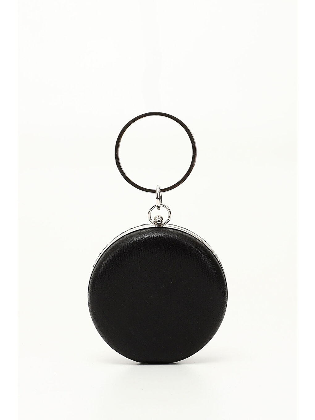 Mor Kadın ZÜMRÜT-SİYAH Taşlı Uzun Zincirli El Ve Omuz Askılı Abiye Çanta-2