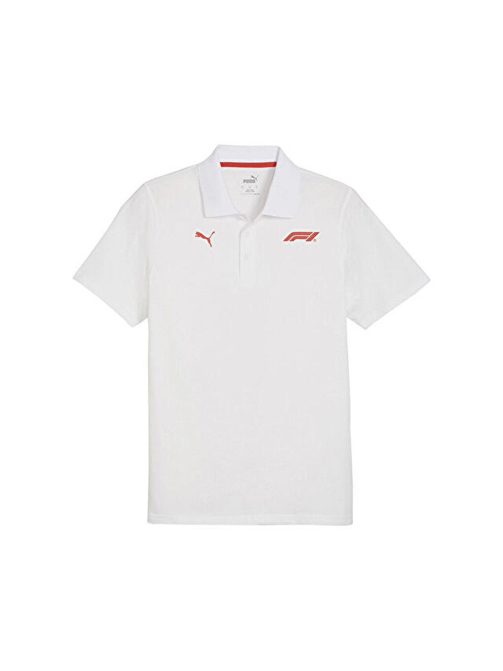 F1 Ess Logo Polo Erkek Günlük Polo Yaka Tişört 62585202 Beyaz-3