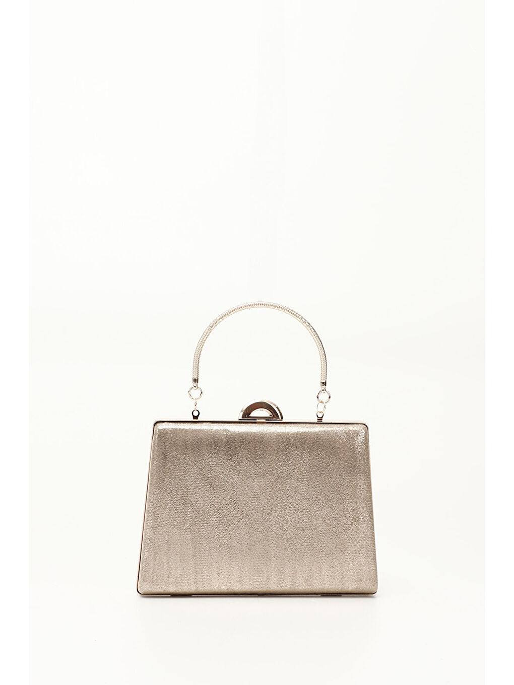 Sarı Kadın ALTIN Taşlı Uzun Zincirli El Ve Omuz Askılı Abiye Çanta-2