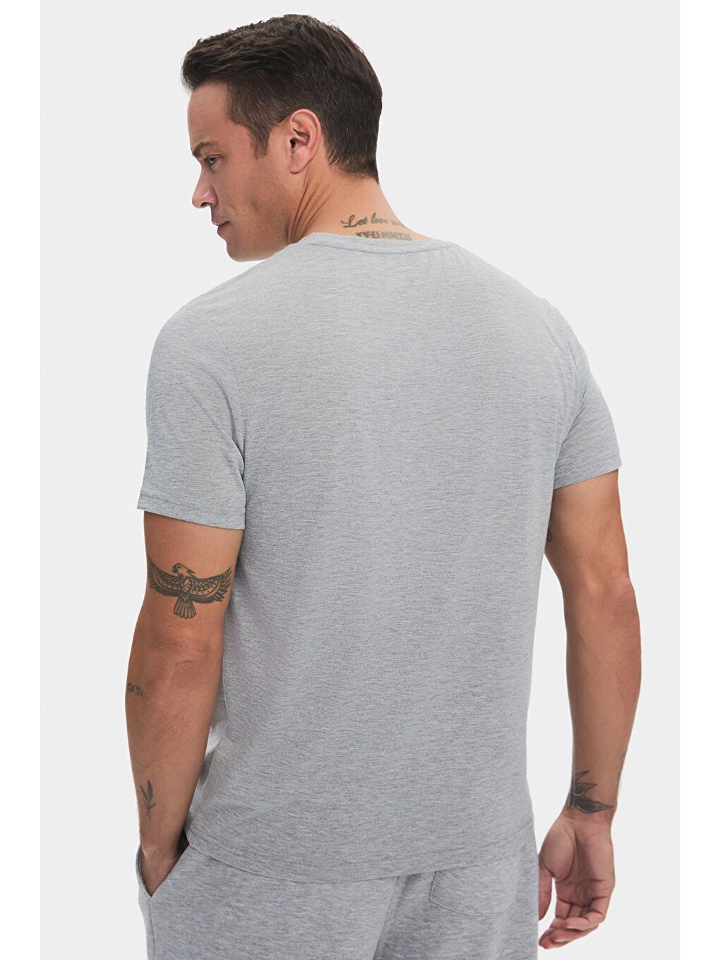 Siyah Erkek 2'li Regular Kalıp Tişört-1