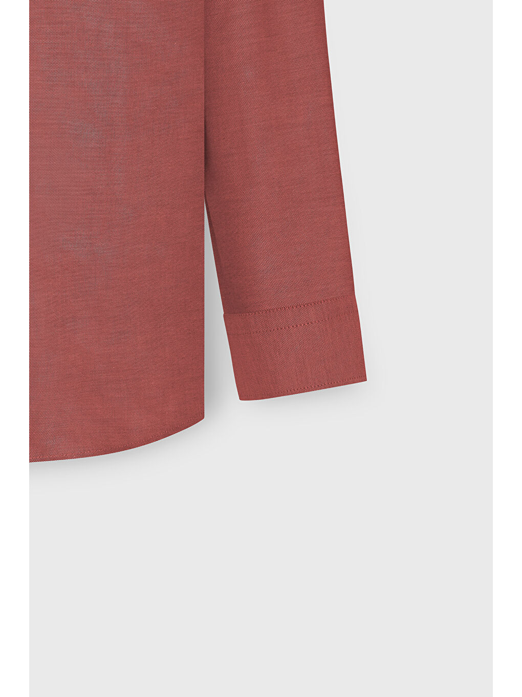 Erkek Bordo Tailored Slim Fit Dar Kesim Düğmeli Yaka Oxford Gömlek-7