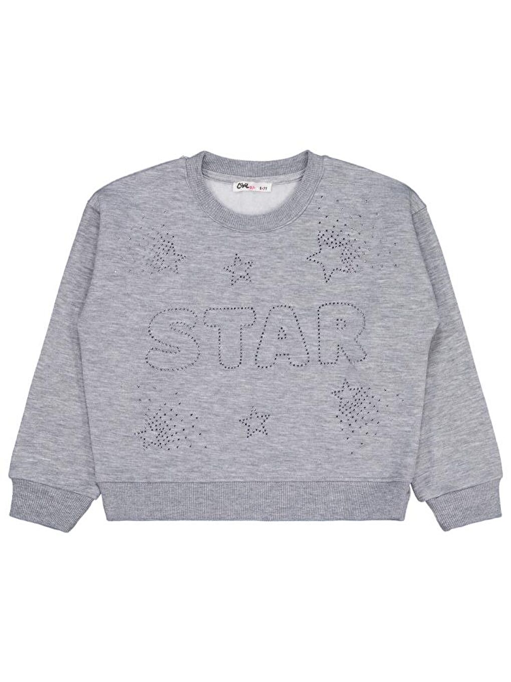 Girls Star Baskılı 6-9 Yaş Eşofman Takımı - Gri 6-7 Yaş-2