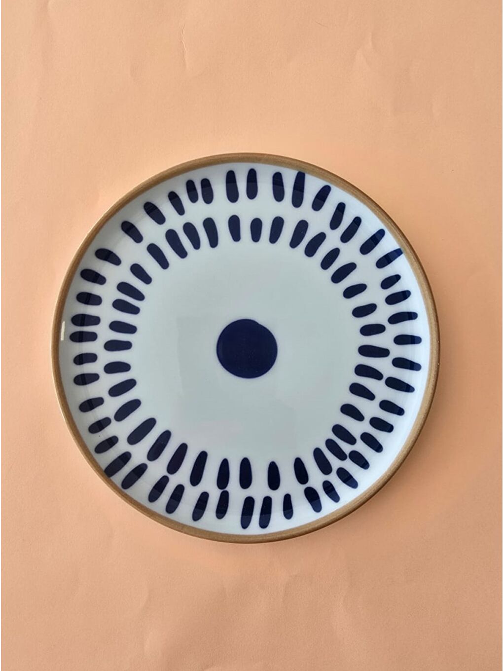 Beyaz Spotty Damla Pasta Tabağı 20cm 6 Parça